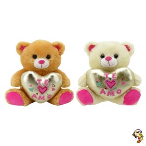 Oso de peluche con corazon Te amo 27 cm