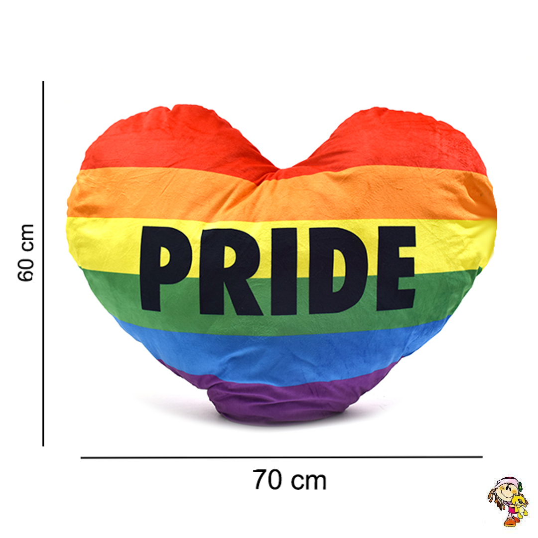 Corazon pride de almohada peluche 70 cm