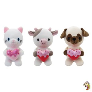 Animales De Peluche Soft con Corazon 23 cm