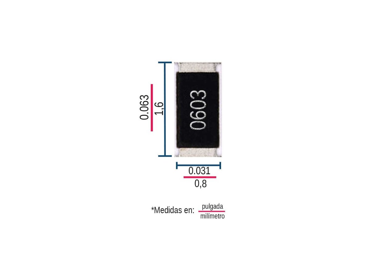 Resistencia de 100K Ohm 5% 0603