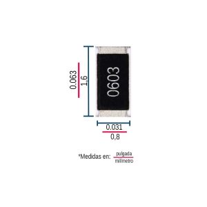 Resistencia de 280K Ohm 1% 0603